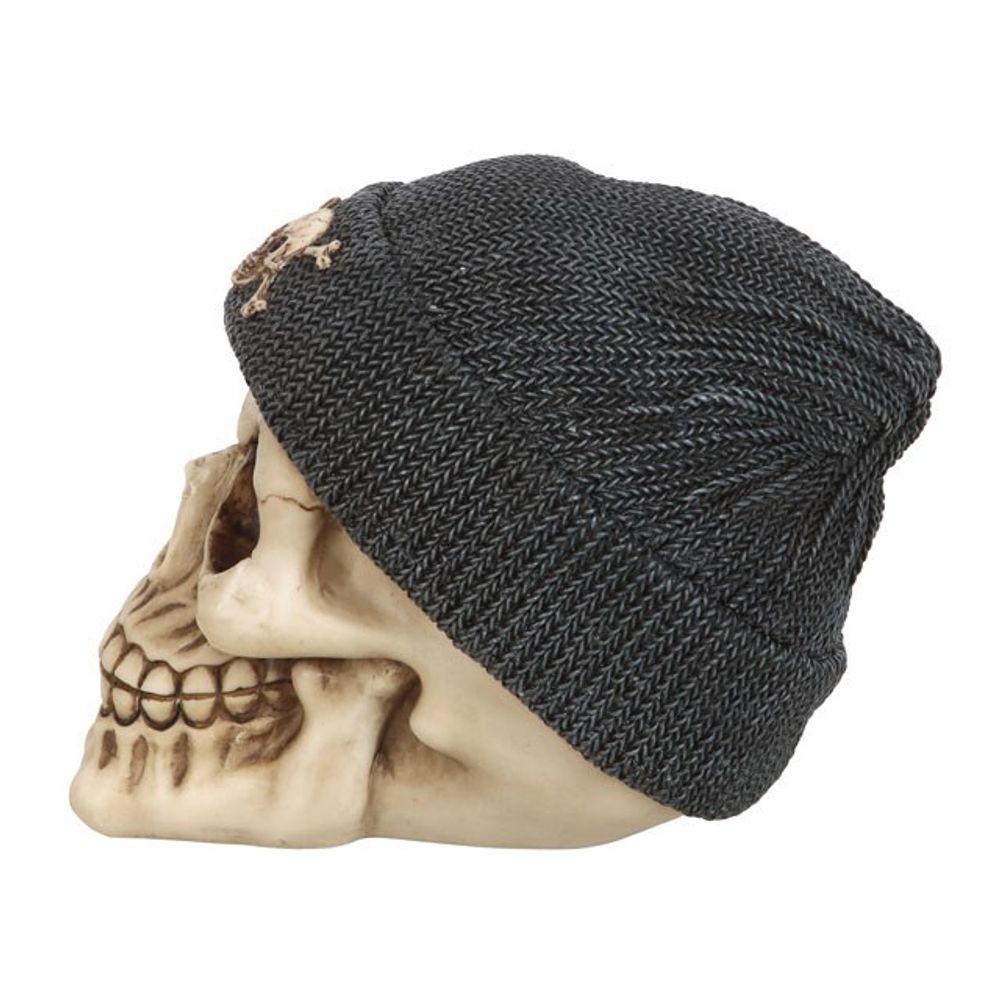 Skull Ornament with Beanie