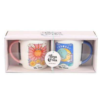 Sun and Moon Celestial Mug Set