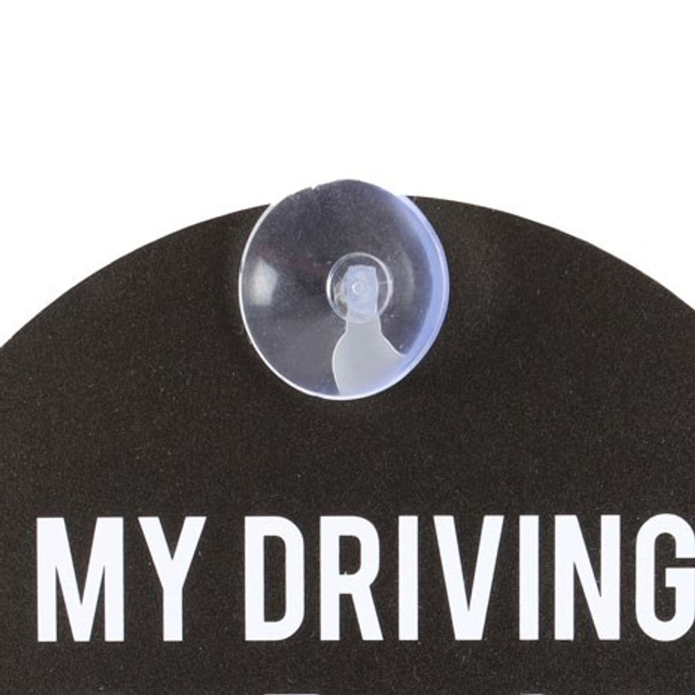 My Driving Scares Me Too Window Sign