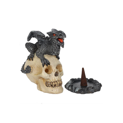 Black Dragon Incense Cone Burner by Anne Stokes