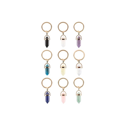 Set of 9 Crystal Keyrings