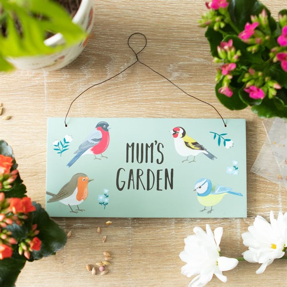 Mum's Garden British Garden Birds Sign