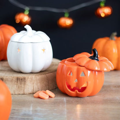 Orange Jack-O-Lantern Oil Burner