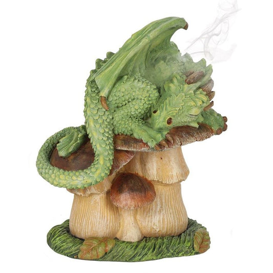 Green Dragon Incense Cone Burner by Anne Stokes