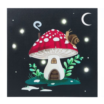 Gnome Sweet Gnome Light Up Canvas Plaque