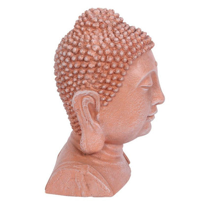 41cm Terracotta Effect Buddha Head Ornament