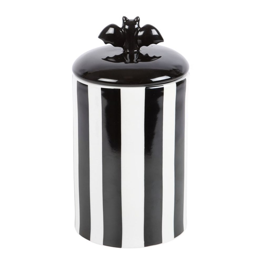 Striped Bat Storage Jar