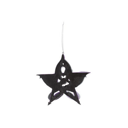 Pentagram Dragon Hanging Ornament by Anne Stokes