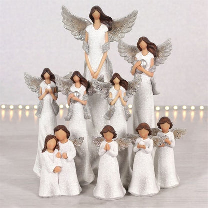 Amara Medium Glitter Angel Ornament