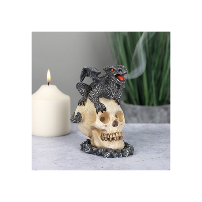 Black Dragon Incense Cone Burner by Anne Stokes