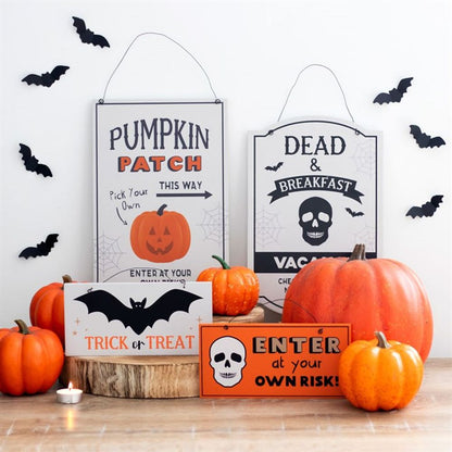 30cm Pumpkin Patch Hanging Sign